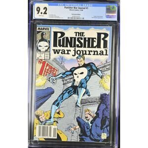 Punisher War Journal 1 Newsstand RARE CGC 9.2 Jim Lee 1988 DareDevil 737010